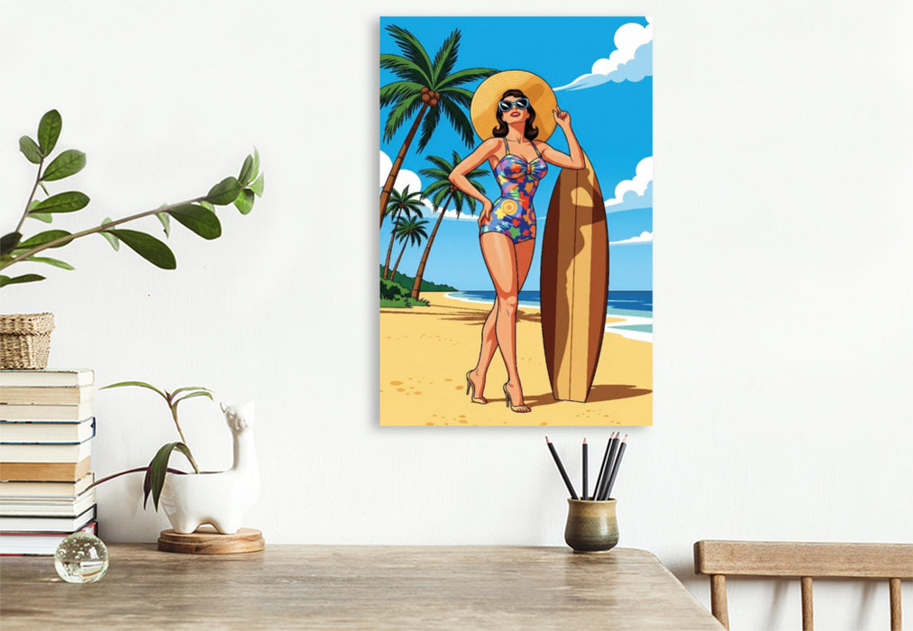 Premium Textil-Leinwand Patricia