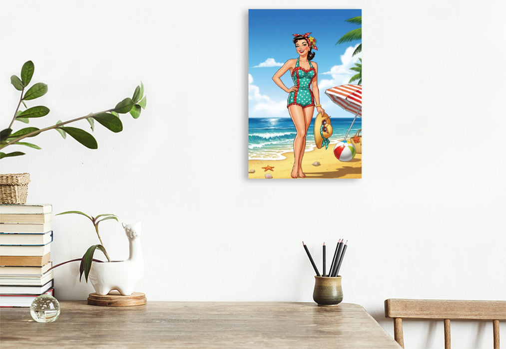 Premium Textil-Leinwand Linda