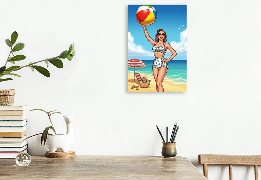 Premium Textil-Leinwand Mary