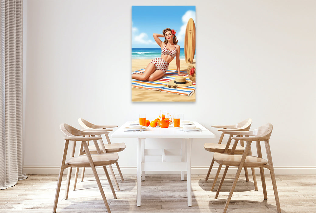 Premium Textil-Leinwand Liss