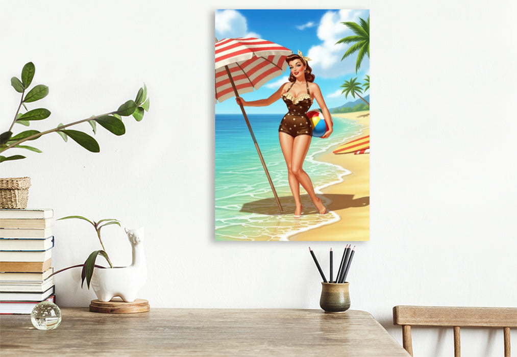 Premium Textil-Leinwand Carol