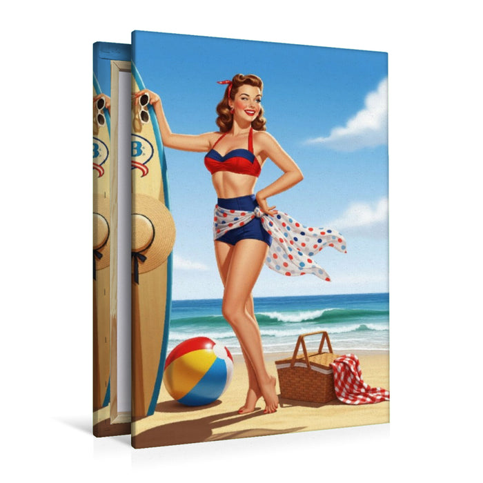 Premium Textil-Leinwand Sandra