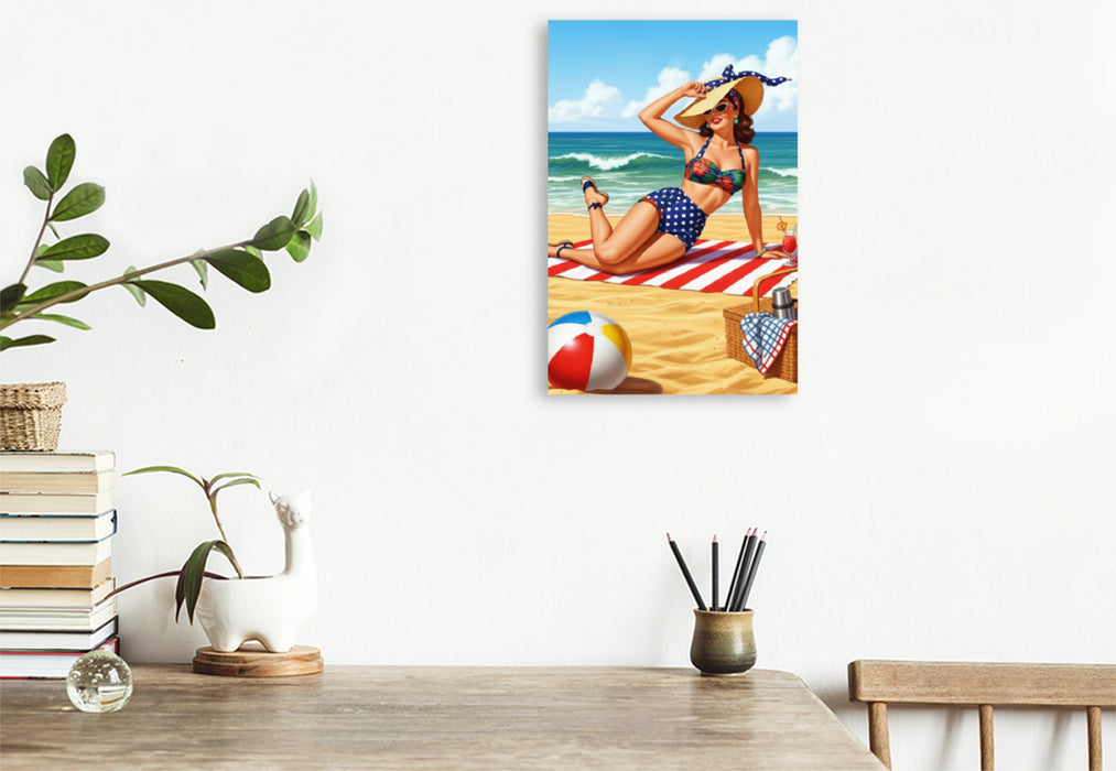 Premium Textil-Leinwand Karen