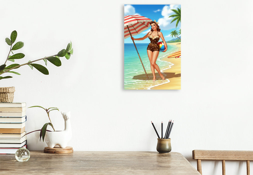 Premium Textil-Leinwand Carol