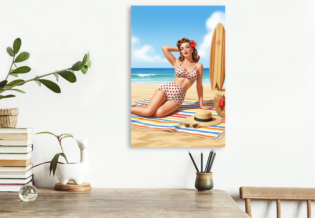 Premium Textil-Leinwand Liss