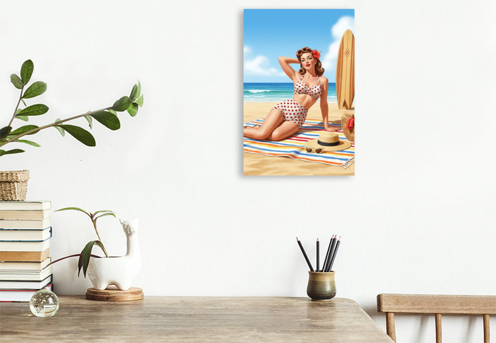 Premium Textil-Leinwand Liss