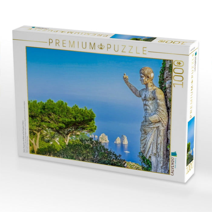 Kaiser Augustus mit Blick auf die Fariglioni Felsen - CALVENDO Foto-Puzzle'