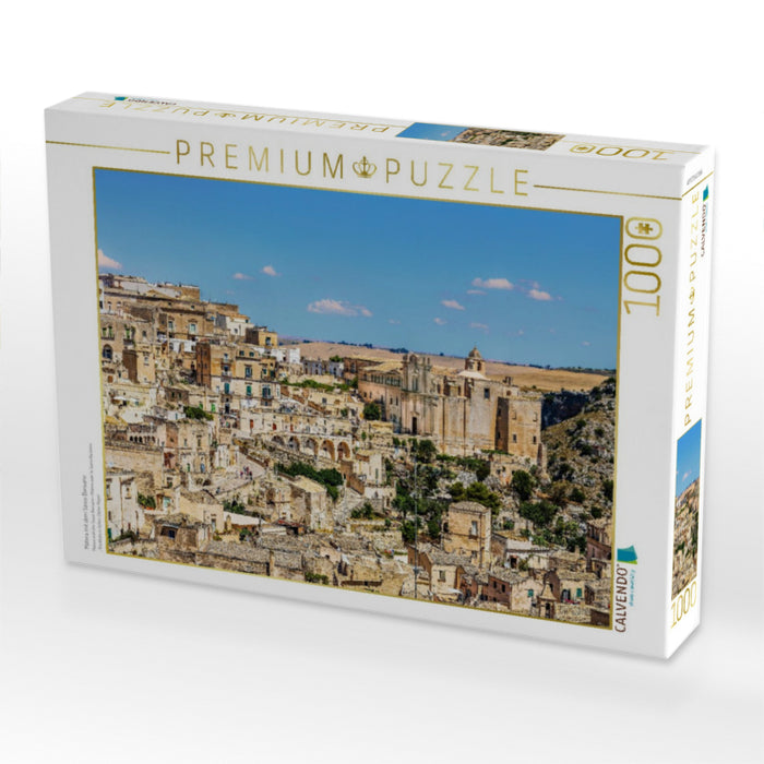 Matera mit dem Sasso Barisano - CALVENDO Foto-Puzzle'