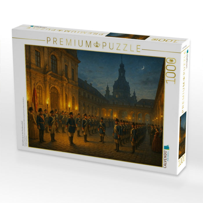 Wachablösung vor dem Residenzschloß - CALVENDO Foto-Puzzle'
