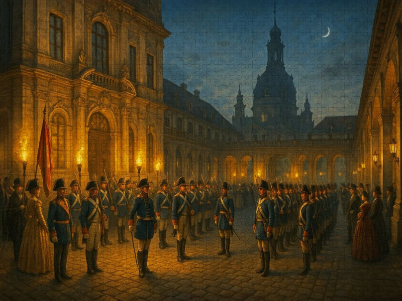 Wachablösung vor dem Residenzschloß - CALVENDO Foto-Puzzle'