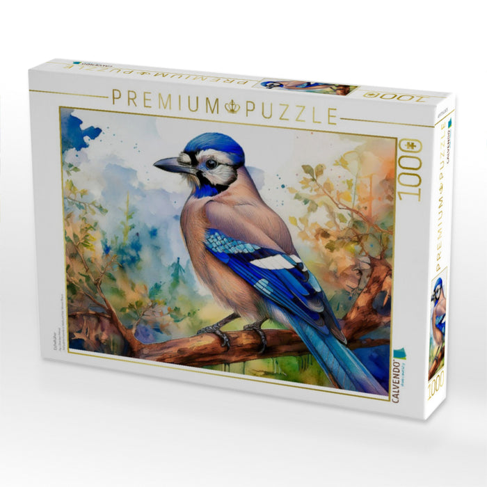 Eichelhäher - CALVENDO Foto-Puzzle'