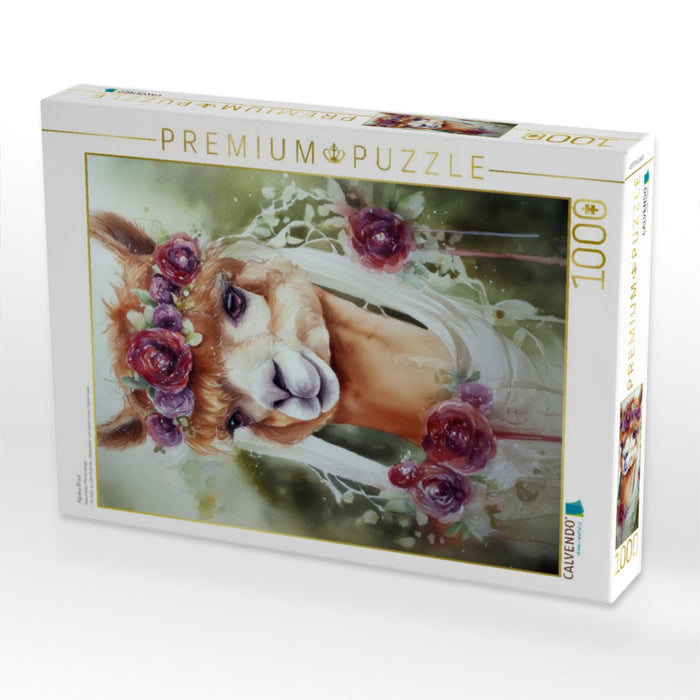 Alpaka-Braut - CALVENDO Foto-Puzzle'