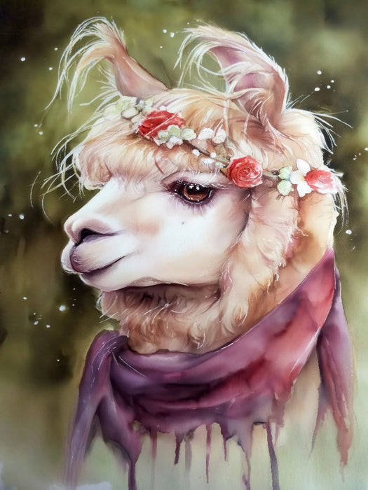 Niedliches Alpaka - CALVENDO Foto-Puzzle'