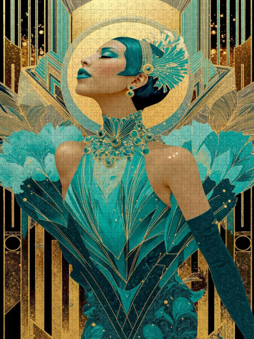 Sie symbolisiert die Ära des Art Deco - CALVENDO Foto-Puzzle'