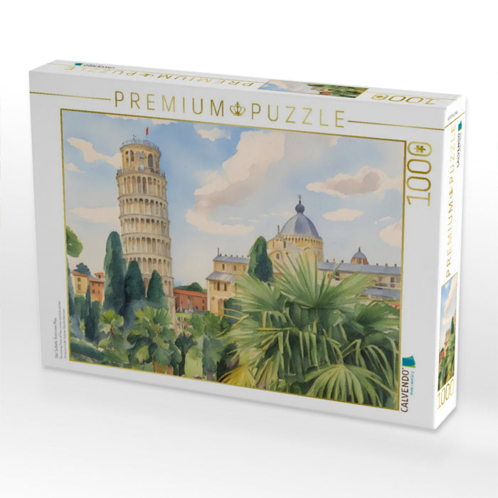 Der Schiefe Turm von Pisa - CALVENDO Foto-Puzzle'