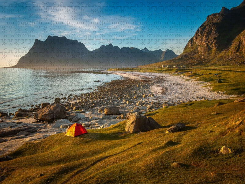 Uttakleiv, Norwegen - CALVENDO Foto-Puzzle'