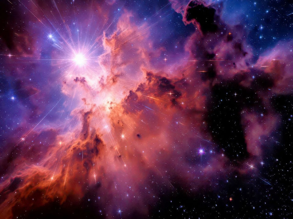 Gammablitze, abstrakte Kunstwerke des Himmels. - CALVENDO Foto-Puzzle'