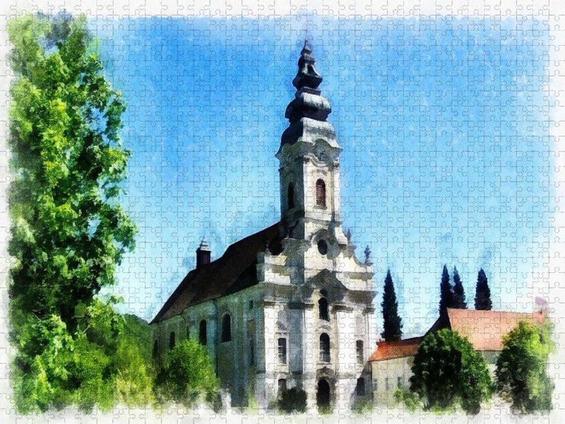 Stiftskirche Engelszell, Österreich 1754 bis 1764 - CALVENDO Foto-Puzzle'