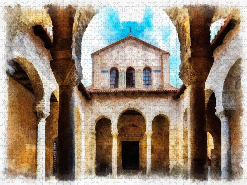 Euphrasius-Basilika, Porec, Kroatien 5. Jh. - CALVENDO Foto-Puzzle'