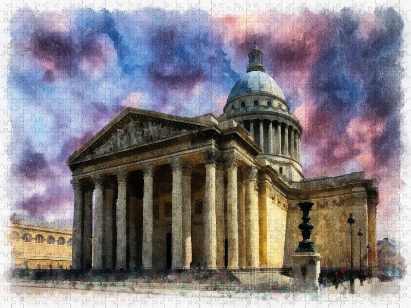 Pantheon (ursprüngl. Sainte-Geneviève), Paris, Frankreich 1764 bis 1790 - CALVENDO Foto-Puzzle'
