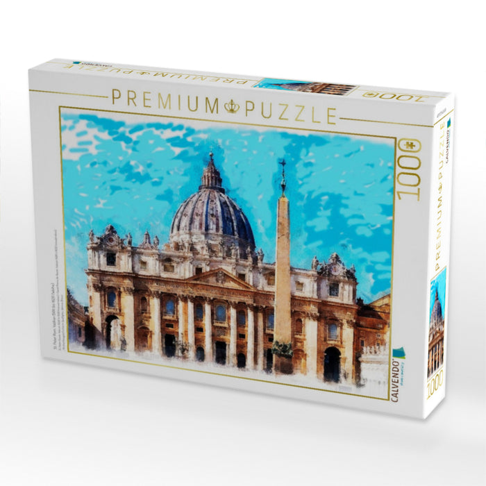 St. Peter Rom, Vatikan 1506 bis 1626 (Weihe) - CALVENDO Foto-Puzzle'