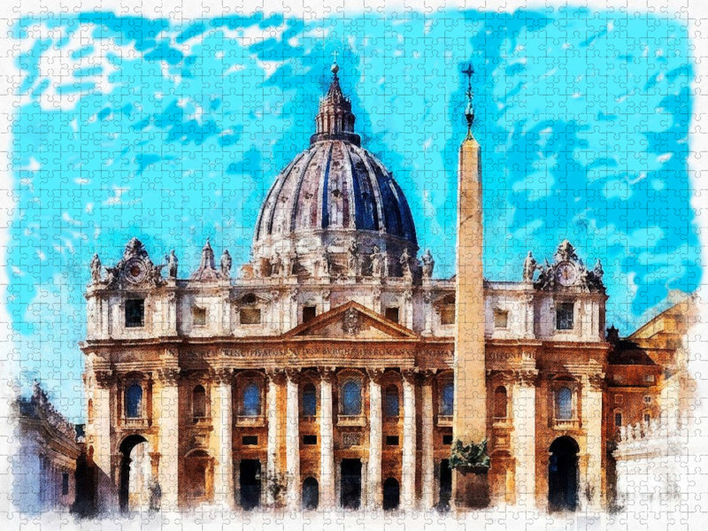 St. Peter Rom, Vatikan 1506 bis 1626 (Weihe) - CALVENDO Foto-Puzzle'