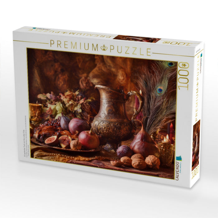 Ein gedeckter Tisch, ein Herz voller Fülle - CALVENDO Foto-Puzzle'