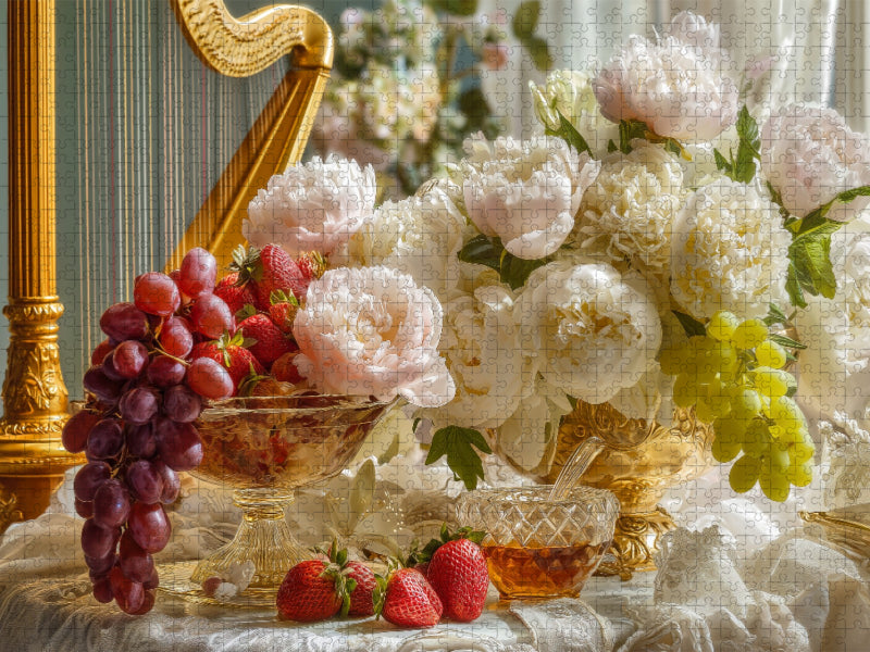 Wo Blumen wandern, tanzt die Süße des Lebens - CALVENDO Foto-Puzzle'