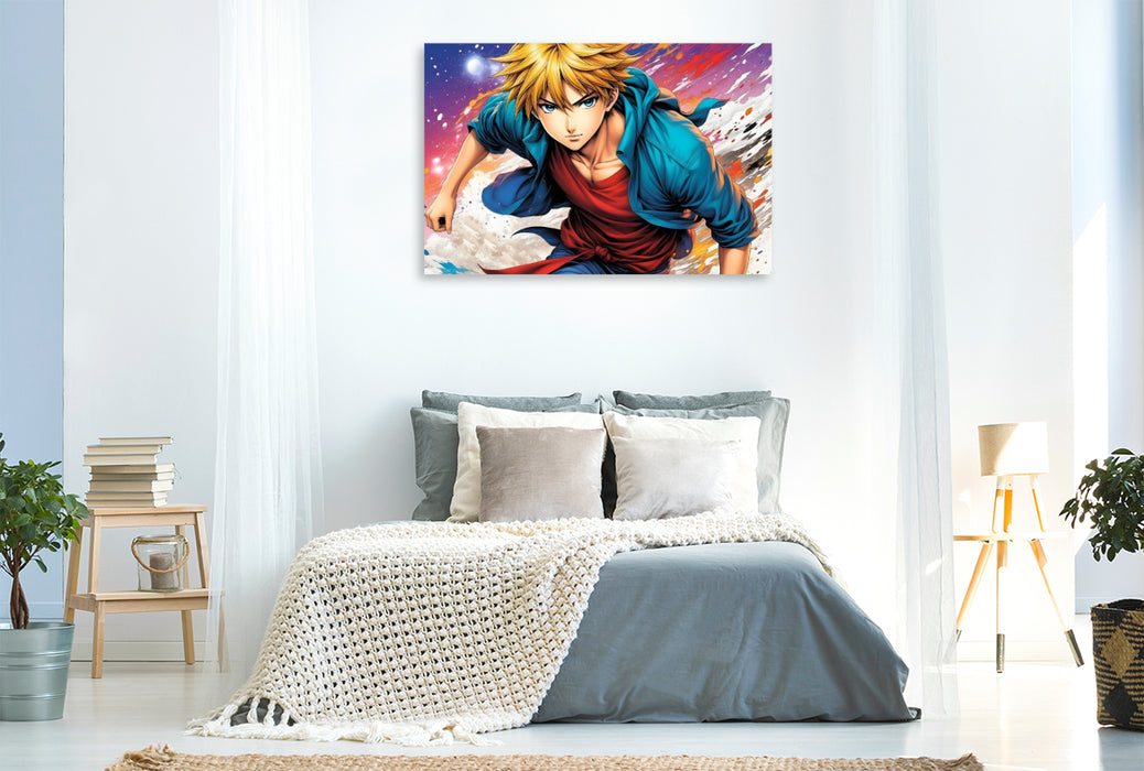 Premium Textil-Leinwand Manga Superboy Sota Hoshino - Der Junge, der die Sterne hört