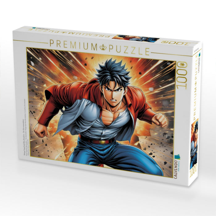 Manga Superheld Riku Arashino - Der Sturmwanderer - CALVENDO Foto-Puzzle'