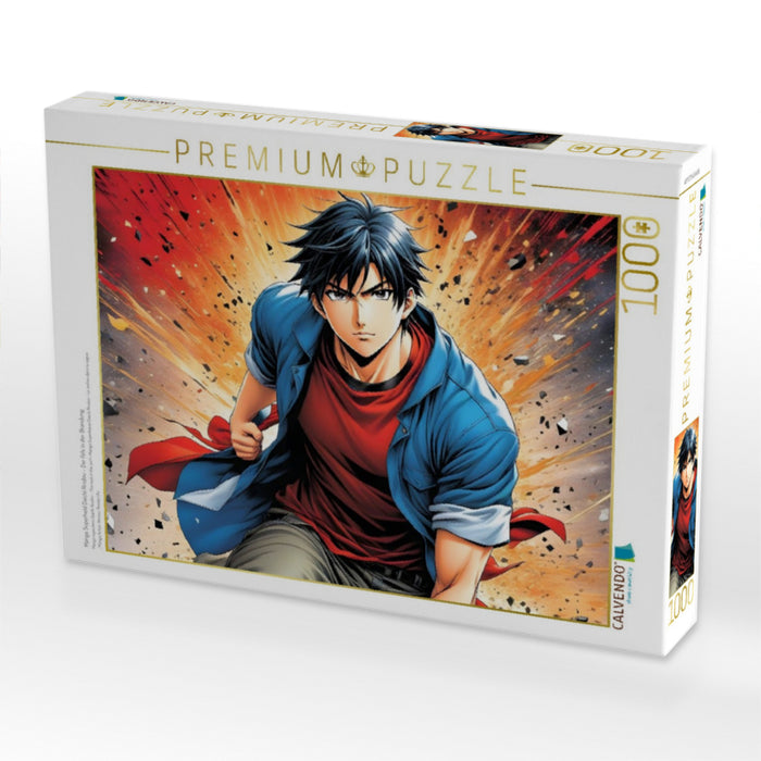 Manga Superheld Daichi Rindou - Der Fels in der Brandung - CALVENDO Foto-Puzzle'