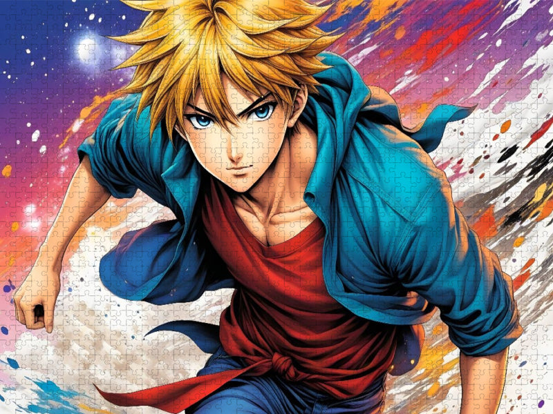 Manga Superboy Sota Hoshino - Der Junge, der die Sterne hört - CALVENDO Foto-Puzzle'