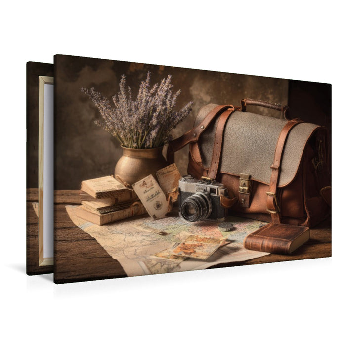 Premium Textil-Leinwand Vergangenheit atmet hier, leise und warm