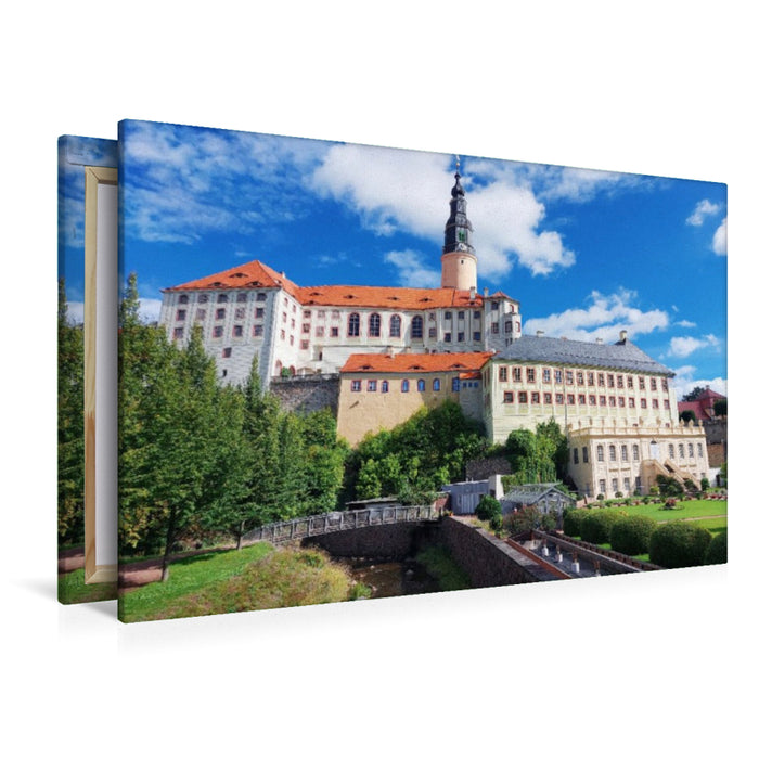 Premium Textil-Leinwand Schloss Weesenstein in Sachsen