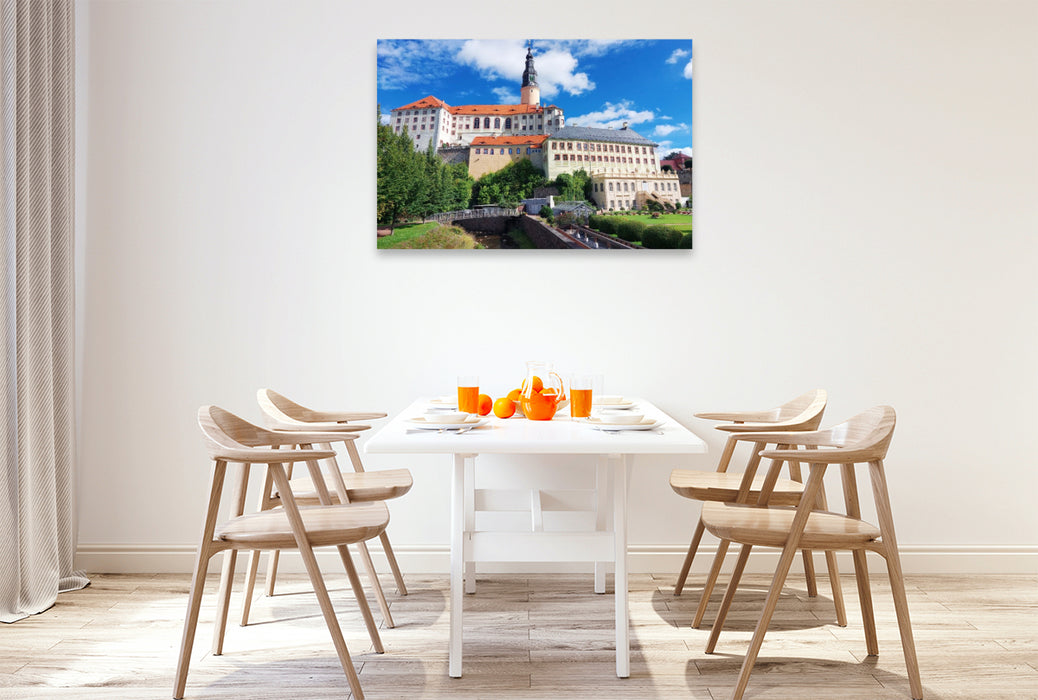 Premium Textil-Leinwand Schloss Weesenstein in Sachsen