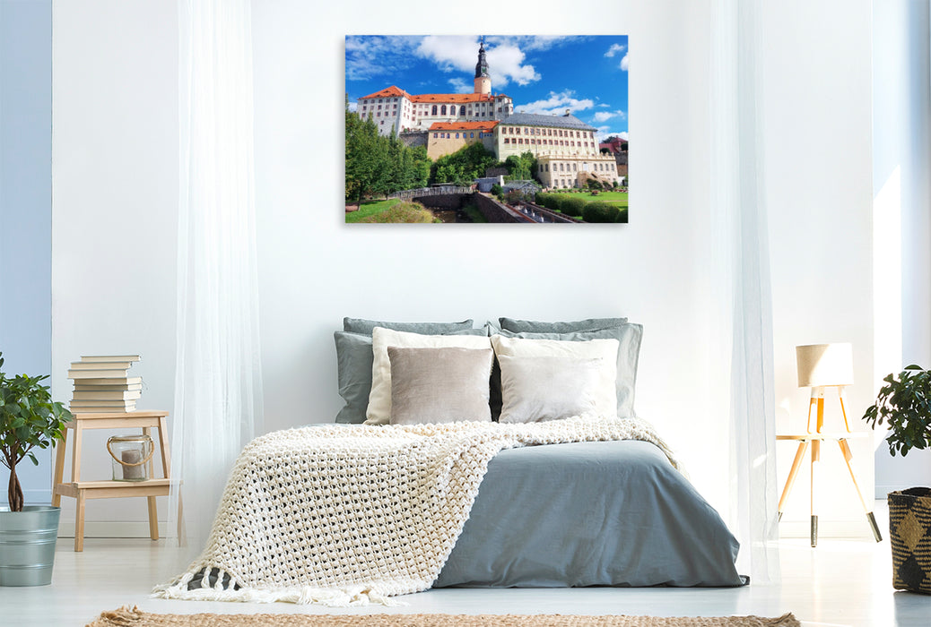 Premium Textil-Leinwand Schloss Weesenstein in Sachsen