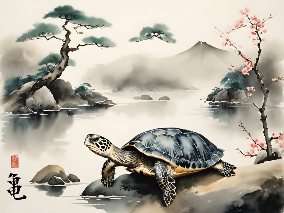 Schildkröte - Jahrhunderte in einem Schritt - CALVENDO Foto-Puzzle'