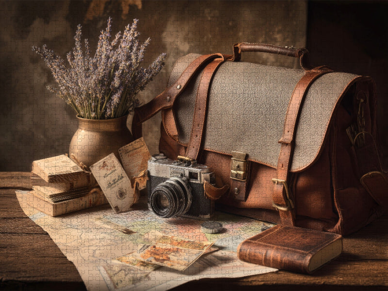 Vergangenheit atmet hier, leise und warm - CALVENDO Foto-Puzzle'