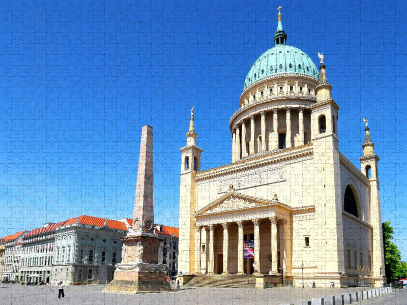 Potsdam, Nikolaikirche und Obelisk am Alten Markt - CALVENDO Foto-Puzzle'