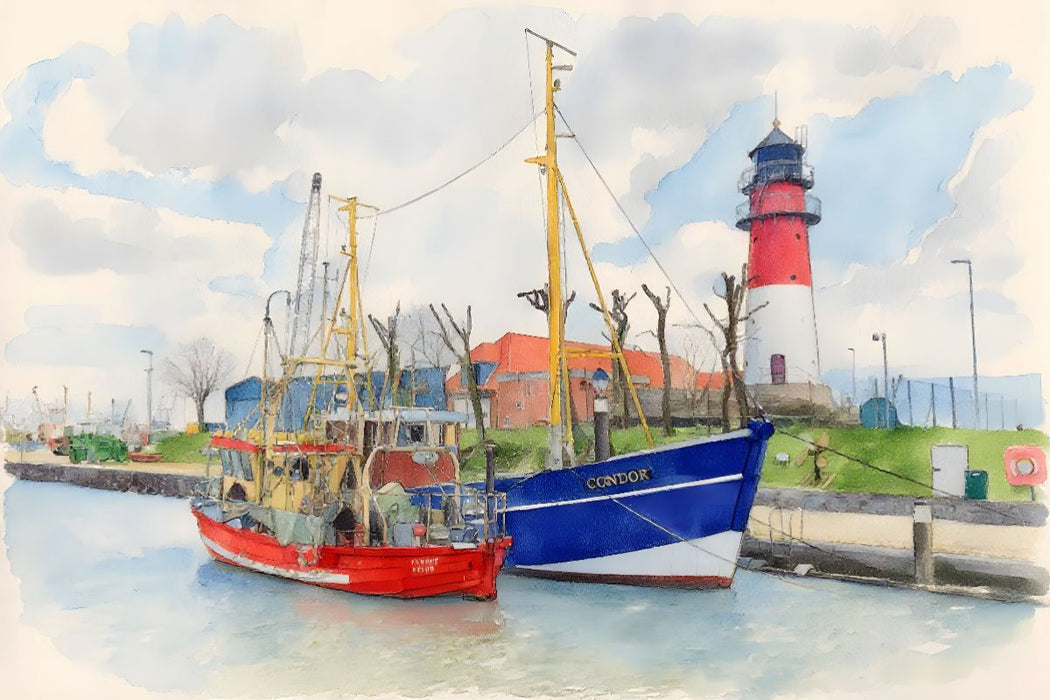 Premium Textil-Leinwand Büsum