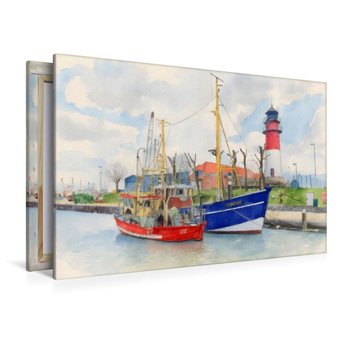 Premium Textil-Leinwand Büsum