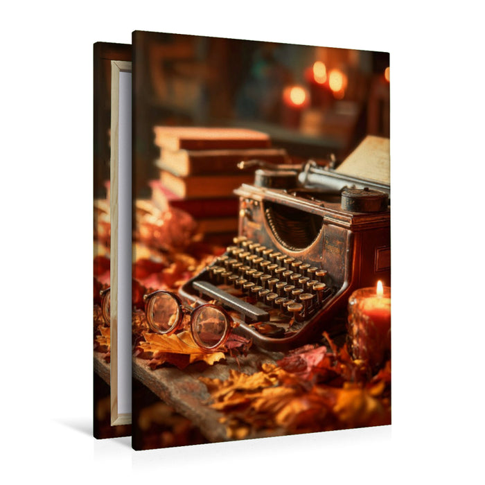 Premium Textil-Leinwand Flackerndes Licht, raschelnde Seiten und die Magie des Verborgenen