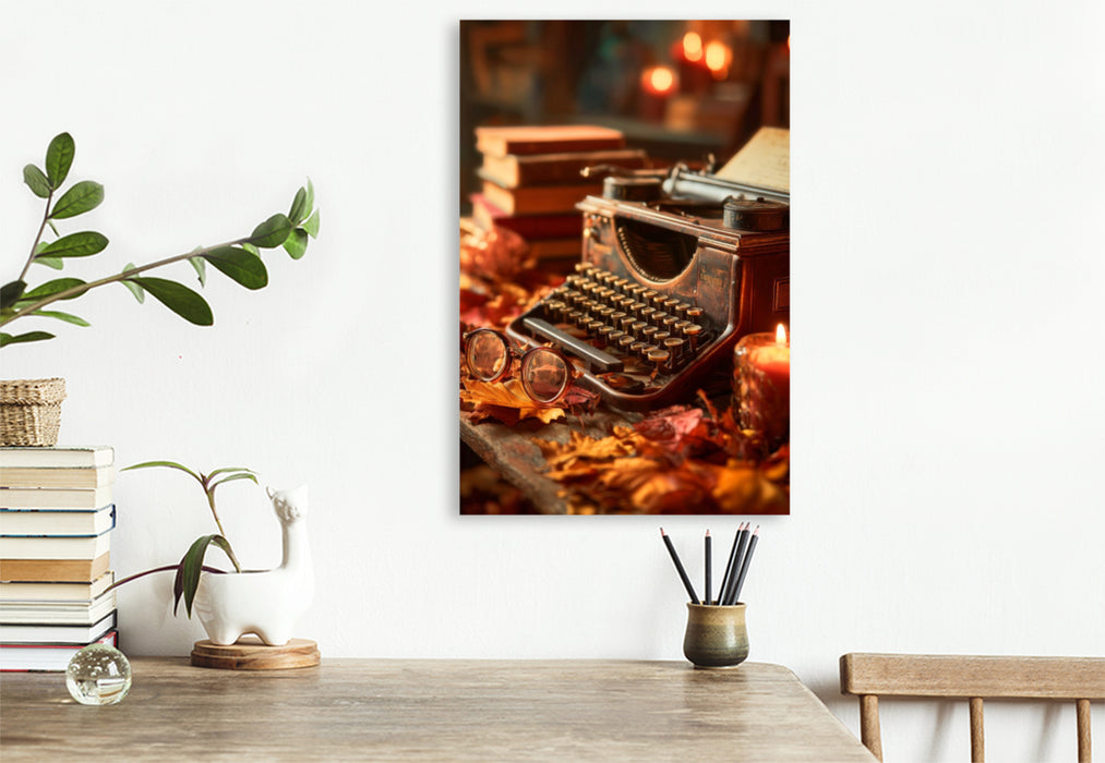 Premium Textil-Leinwand Flackerndes Licht, raschelnde Seiten und die Magie des Verborgenen