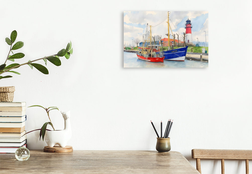 Premium Textil-Leinwand Büsum