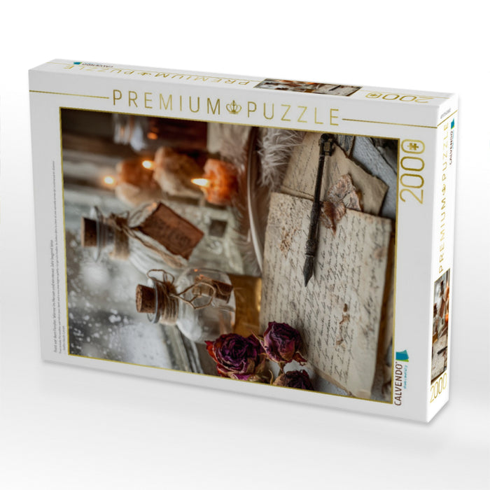 Frost vor dem Fenster, Wärme im Herzen und ein neues Jahr beginnt leise - CALVENDO Foto-Puzzle'