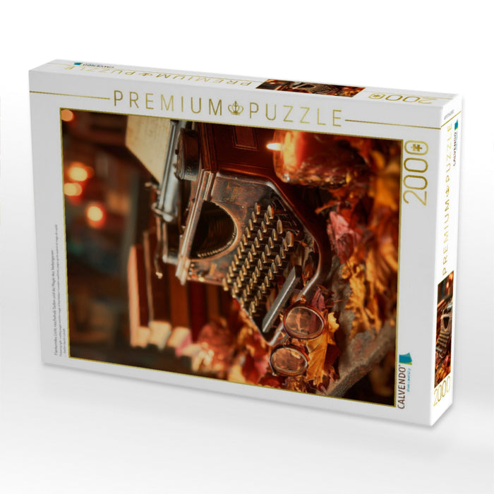 Flackerndes Licht, raschelnde Seiten und die Magie des Verborgenen - CALVENDO Foto-Puzzle'