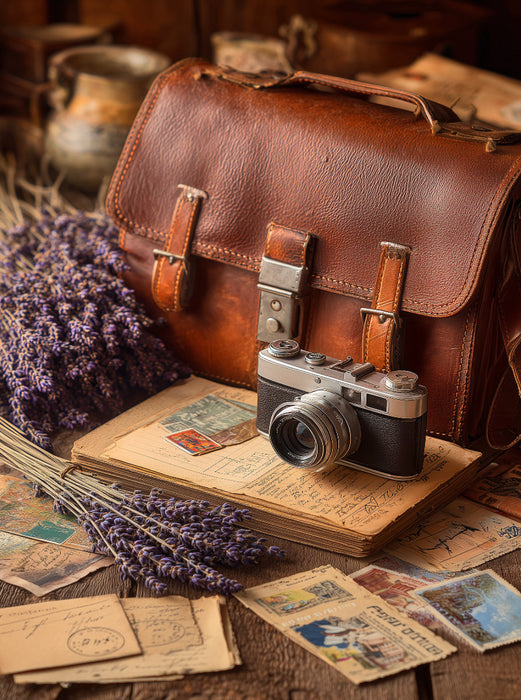 Zwischen goldenen Blättern und alten Seiten reift die Ruhe - CALVENDO Foto-Puzzle'