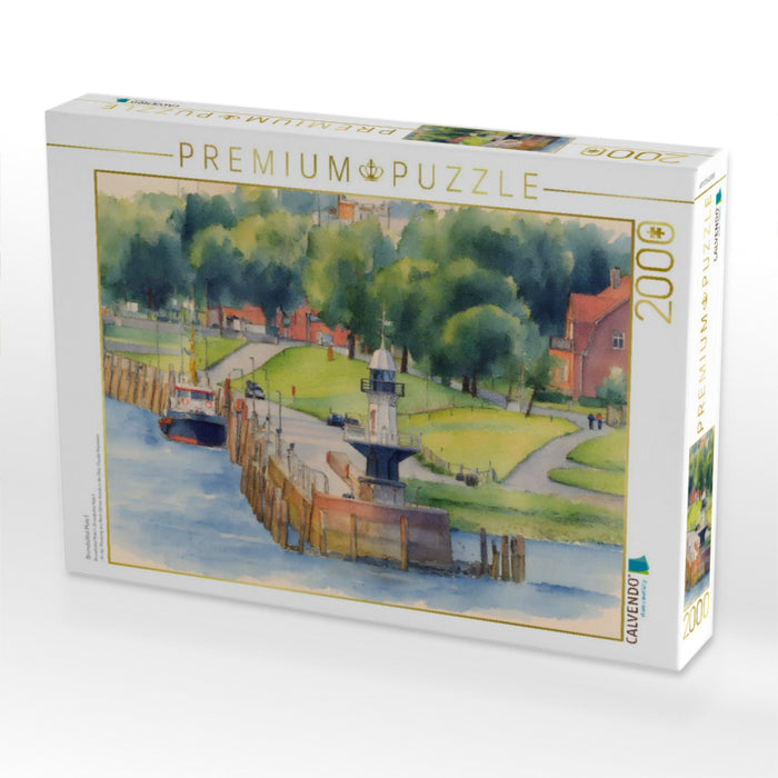 Brunsbüttel Mole 1 - CALVENDO Foto-Puzzle'