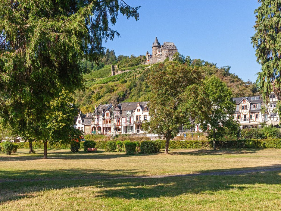 Das romantische Bacharach am Rhein mit der Burg Stahleck - CALVENDO Foto-Puzzle'