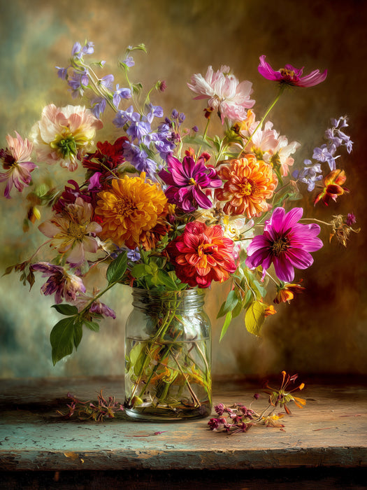 Edwardianische Elegan, wo Blumen im Abendlicht träumen - CALVENDO Foto-Puzzle'